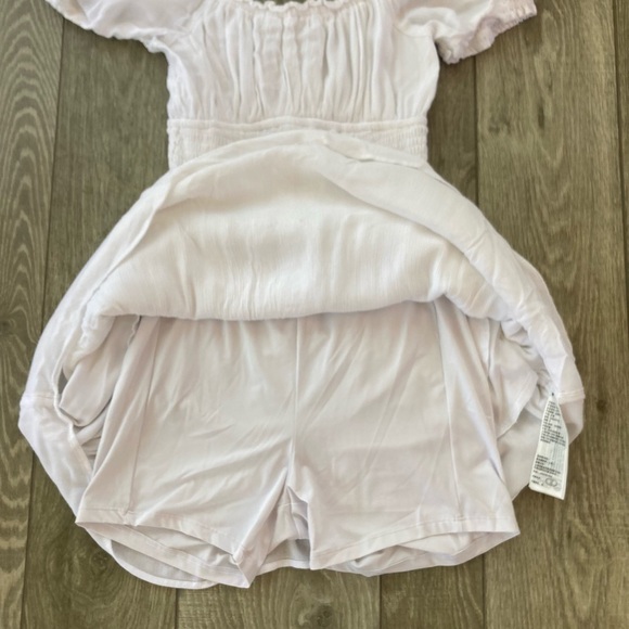 Hollister White Crinkle Skort Dress - Picture 3 of 4